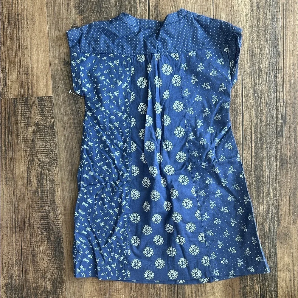 Baby GAP Navy Dress with White Floral Accents